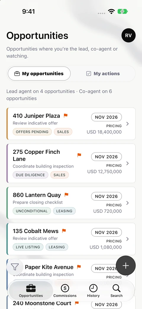 Keystone: Commercial property opportunities on mobile