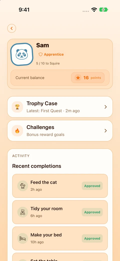 Summit: Points, rank and achievements
